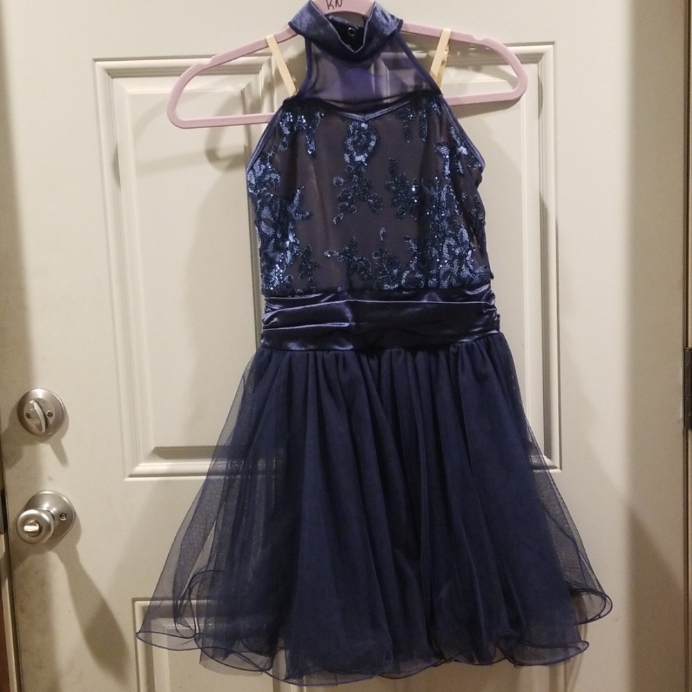 Navy blue lyrical or ballet costume